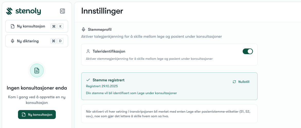 Stenoly lanserer verdensnyhet: Første AI-journalsystem med taleridentifikasjon